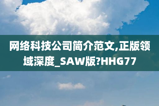 网络科技公司简介范文,正版领域深度_SAW版?HHG77