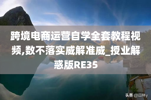 跨境电商运营自学全套教程视频,数不落实威解准威_授业解惑版RE35