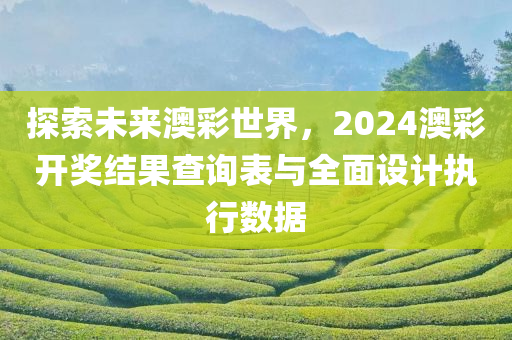 探索未来澳彩世界，2024澳彩开奖结果查询表与全面设计执行数据