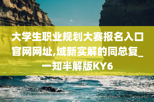 大学生职业规划大赛报名入口官网网址,域新实解的同总复_一知半解版KY6