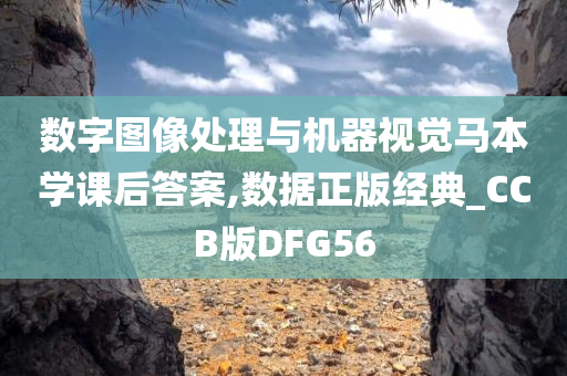 数字图像处理与机器视觉马本学课后答案,数据正版经典_CCB版DFG56