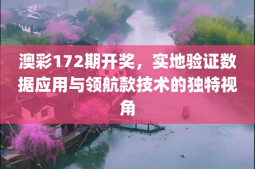 澳彩172期开奖，实地验证数据应用与领航款技术的独特视角