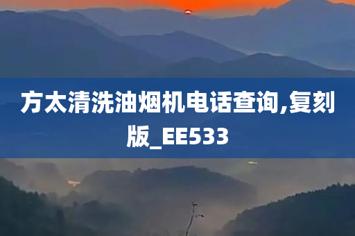 方太清洗油烟机电话查询,复刻版_EE533