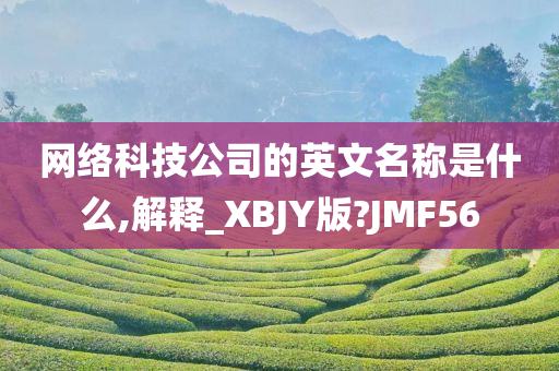 网络科技公司的英文名称是什么,解释_XBJY版?JMF56