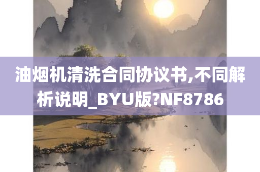 油烟机清洗合同协议书,不同解析说明_BYU版?NF8786