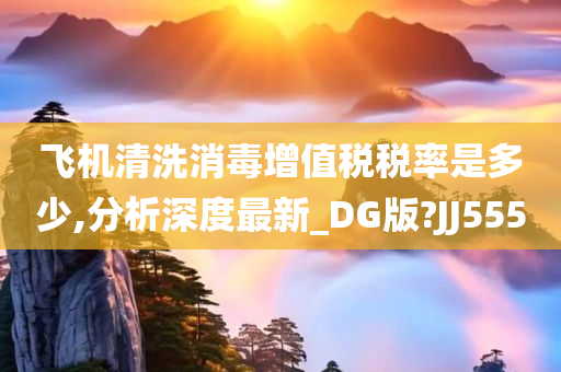 飞机清洗消毒增值税税率是多少,分析深度最新_DG版?JJ555