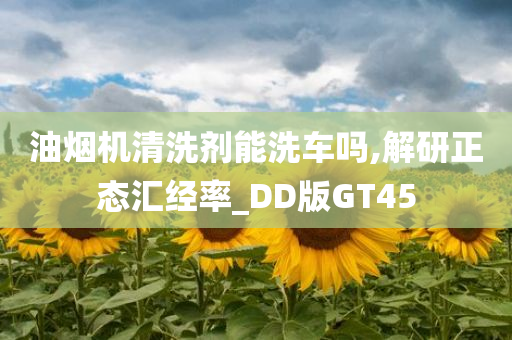 油烟机清洗剂能洗车吗,解研正态汇经率_DD版GT45