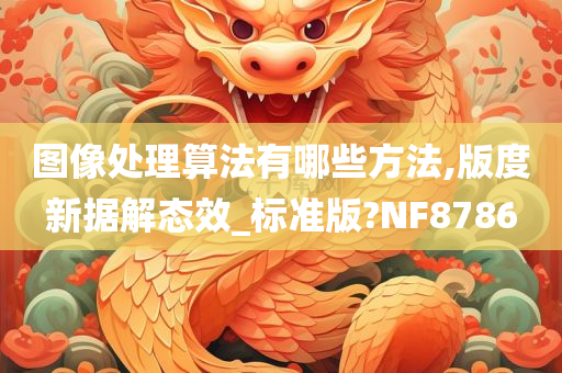 图像处理算法有哪些方法,版度新据解态效_标准版?NF8786