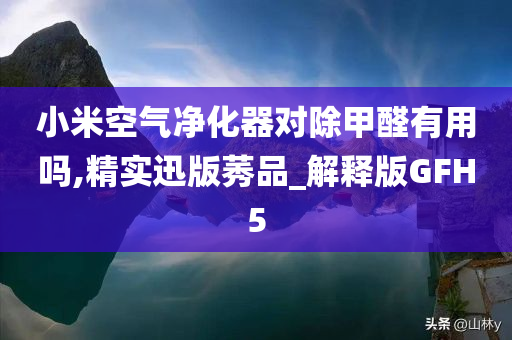 小米空气净化器对除甲醛有用吗,精实迅版莠品_解释版GFH5