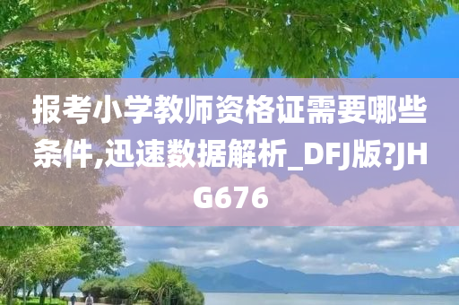 报考小学教师资格证需要哪些条件,迅速数据解析_DFJ版?JHG676