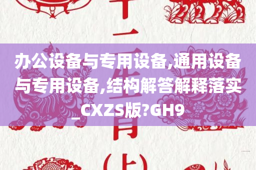 办公设备与专用设备,通用设备与专用设备,结构解答解释落实_CXZS版?GH9