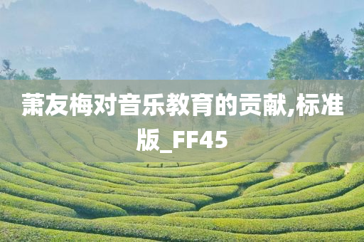 萧友梅对音乐教育的贡献,标准版_FF45