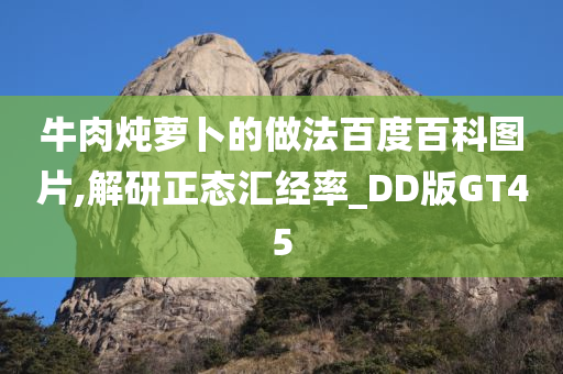 牛肉炖萝卜的做法百度百科图片,解研正态汇经率_DD版GT45