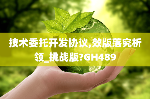 技术委托开发协议,效版落究析领_挑战版?GH489