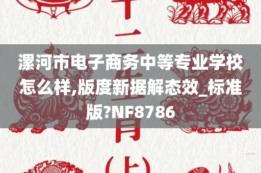 漯河市电子商务中等专业学校怎么样,版度新据解态效_标准版?NF8786