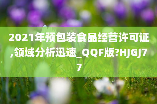 2021年预包装食品经营许可证,领域分析迅速_QQF版?HJGJ77