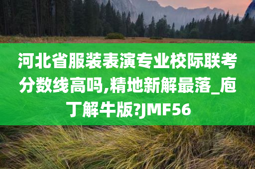 河北省服装表演专业校际联考分数线高吗,精地新解最落_庖丁解牛版?JMF56