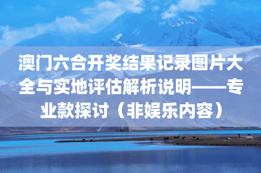 澳门六合开奖结果记录图片大全与实地评估解析说明——专业款探讨（非娱乐内容）