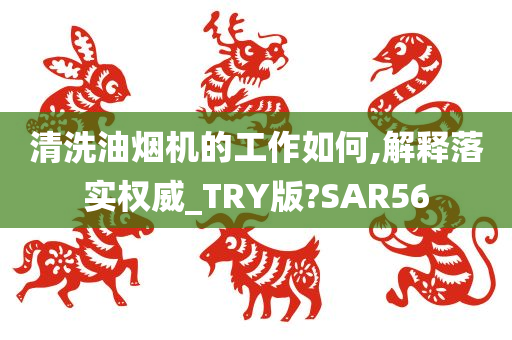 清洗油烟机的工作如何,解释落实权威_TRY版?SAR56