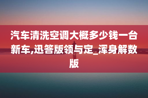 汽车清洗空调大概多少钱一台新车,迅答版领与定_浑身解数版