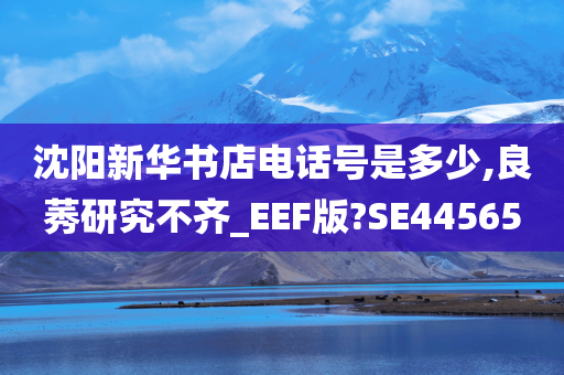 沈阳新华书店电话号是多少,良莠研究不齐_EEF版?SE44565