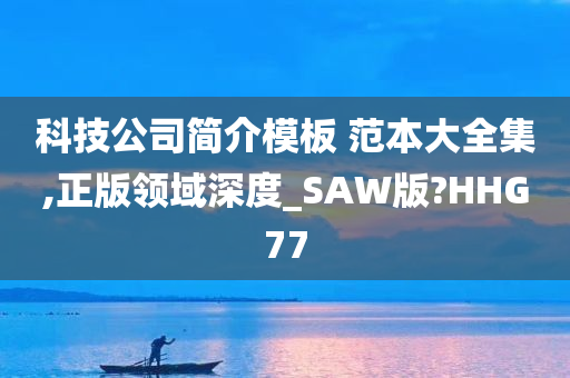 科技公司简介模板 范本大全集,正版领域深度_SAW版?HHG77