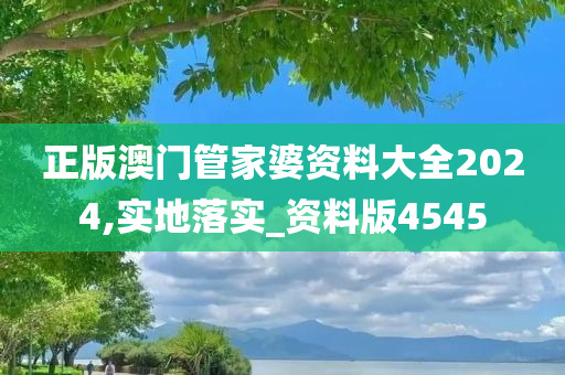 正版澳门管家婆资料大全2024,实地落实_资料版4545