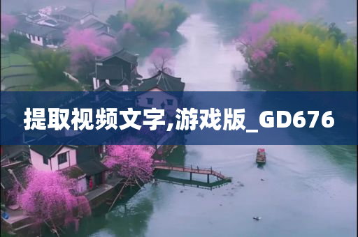 提取视频文字,游戏版_GD676