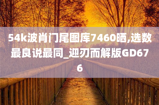 54k波肖门尾图库7460晒,选数最良说最同_迎刃而解版GD676