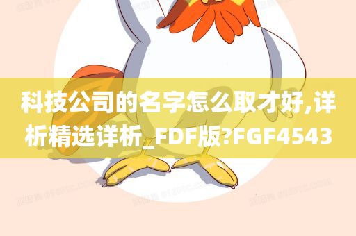 科技公司的名字怎么取才好,详析精选详析_FDF版?FGF4543