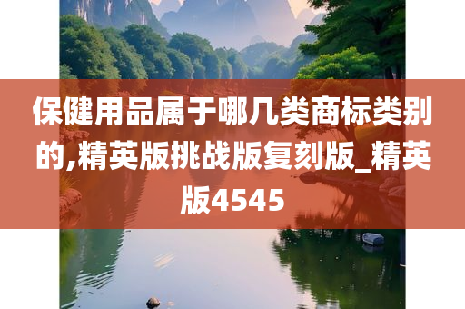 保健用品属于哪几类商标类别的,精英版挑战版复刻版_精英版4545