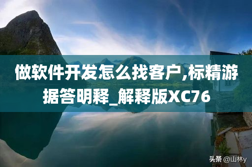 做软件开发怎么找客户,标精游据答明释_解释版XC76