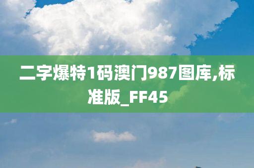 二字爆特1码澳门987图库,标准版_FF45