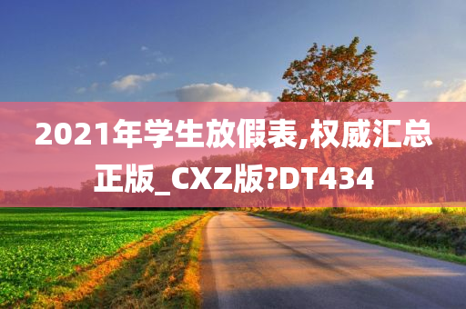 2021年学生放假表,权威汇总正版_CXZ版?DT434