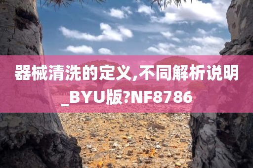 器械清洗的定义,不同解析说明_BYU版?NF8786