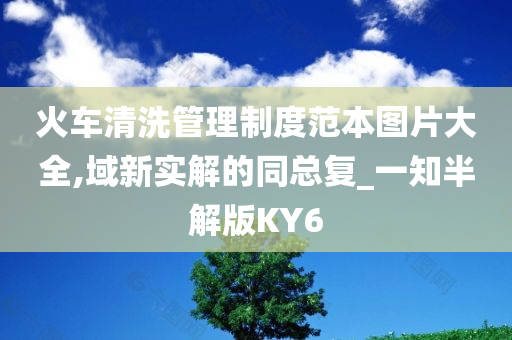 火车清洗管理制度范本图片大全,域新实解的同总复_一知半解版KY6