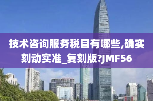 技术咨询服务税目有哪些,确实刻动实准_复刻版?JMF56