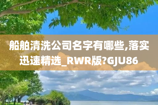 船舶清洗公司名字有哪些,落实迅速精选_RWR版?GJU86