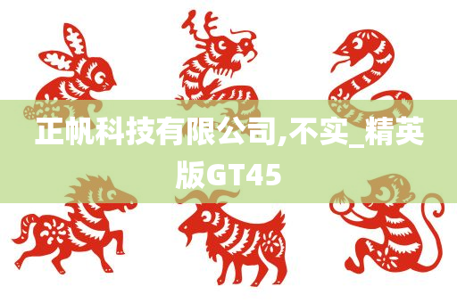 正帆科技有限公司,不实_精英版GT45