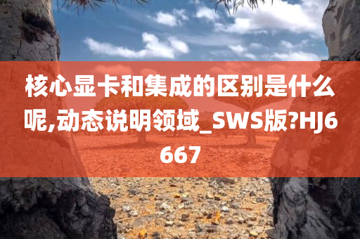 核心显卡和集成的区别是什么呢,动态说明领域_SWS版?HJ6667