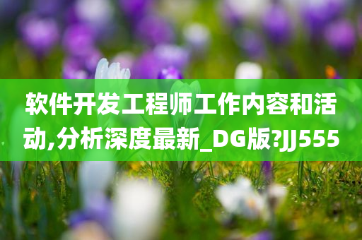 软件开发工程师工作内容和活动,分析深度最新_DG版?JJ555