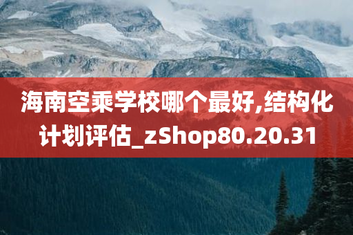 海南空乘学校哪个最好,结构化计划评估_zShop80.20.31