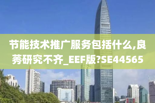 节能技术推广服务包括什么,良莠研究不齐_EEF版?SE44565