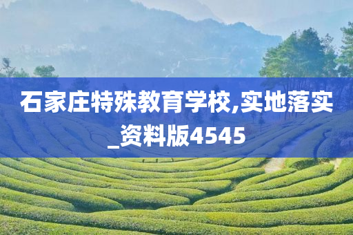 石家庄特殊教育学校,实地落实_资料版4545