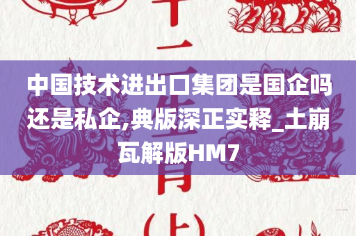 中国技术进出口集团是国企吗还是私企,典版深正实释_土崩瓦解版HM7