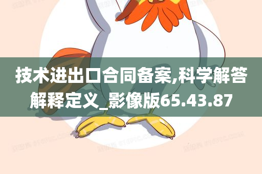 技术进出口合同备案,科学解答解释定义_影像版65.43.87