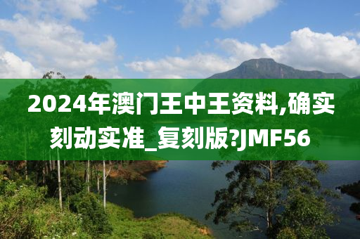 2024年澳门王中王资料,确实刻动实准_复刻版?JMF56