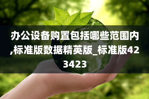 办公设备购置包括哪些范围内,标准版数据精英版_标准版423423