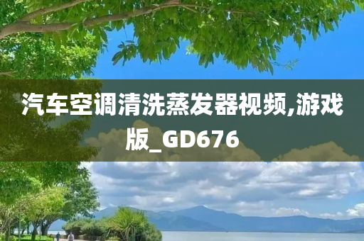 汽车空调清洗蒸发器视频,游戏版_GD676