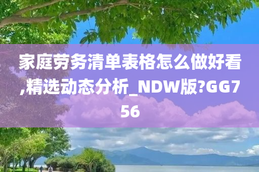 家庭劳务清单表格怎么做好看,精选动态分析_NDW版?GG756